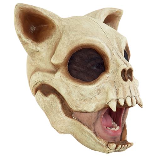 Латексная маска «Череп кошки» 